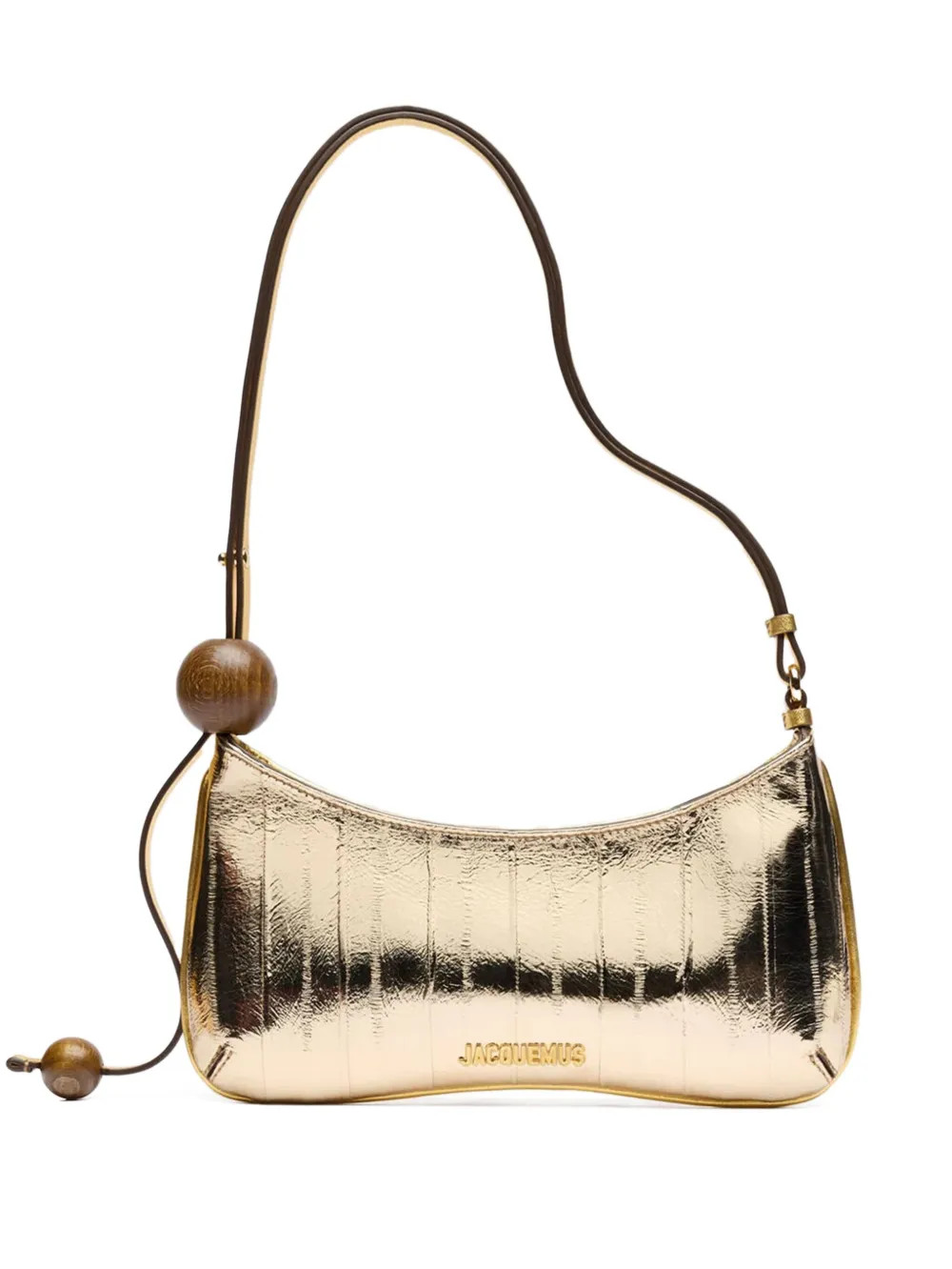 Jacquemus Le Bisou Perle Shoulder Bag | Gold | FARFETCH SK | Farfetch Global