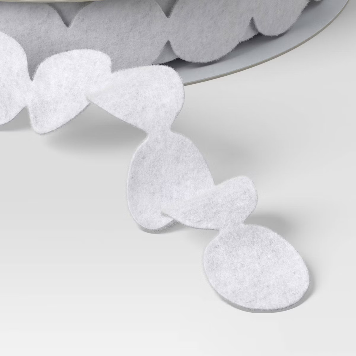 18' Christmas Holiday Cheer Premium Ribbon White Oval Felt - Wondershop™ | Target