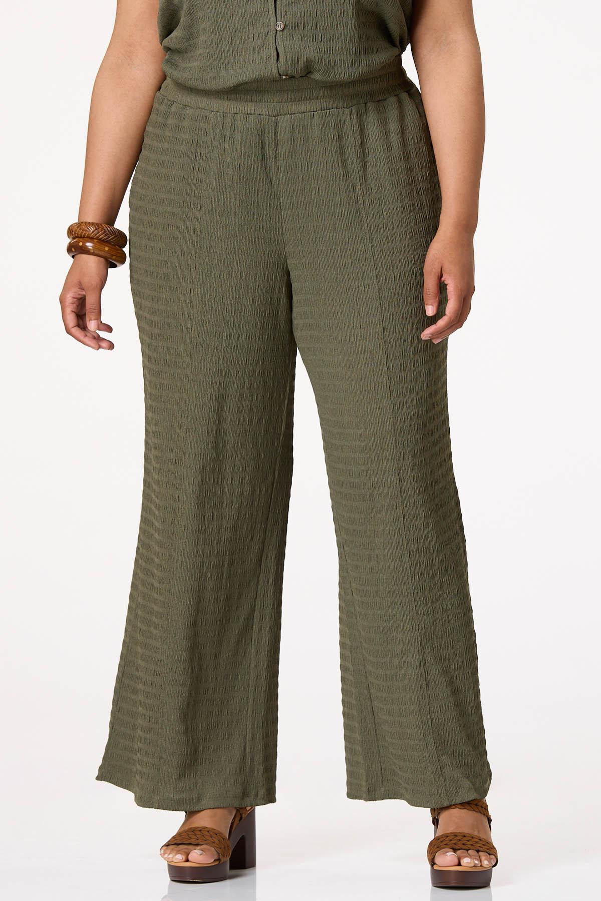 Plus Size Textured Wide Leg Knit Pants | Cato Fashions