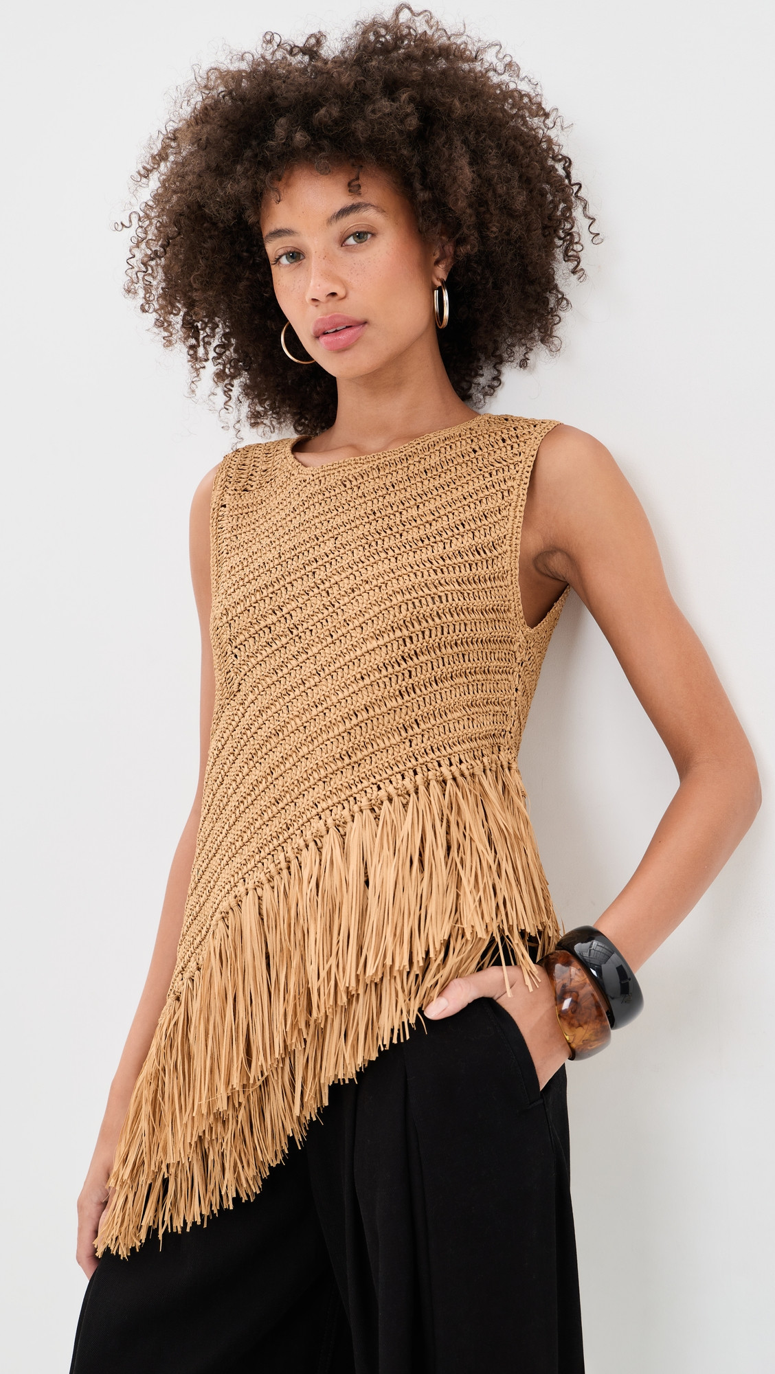 SIMONMILLER Beja Crochet Top Black XL | Shopbop