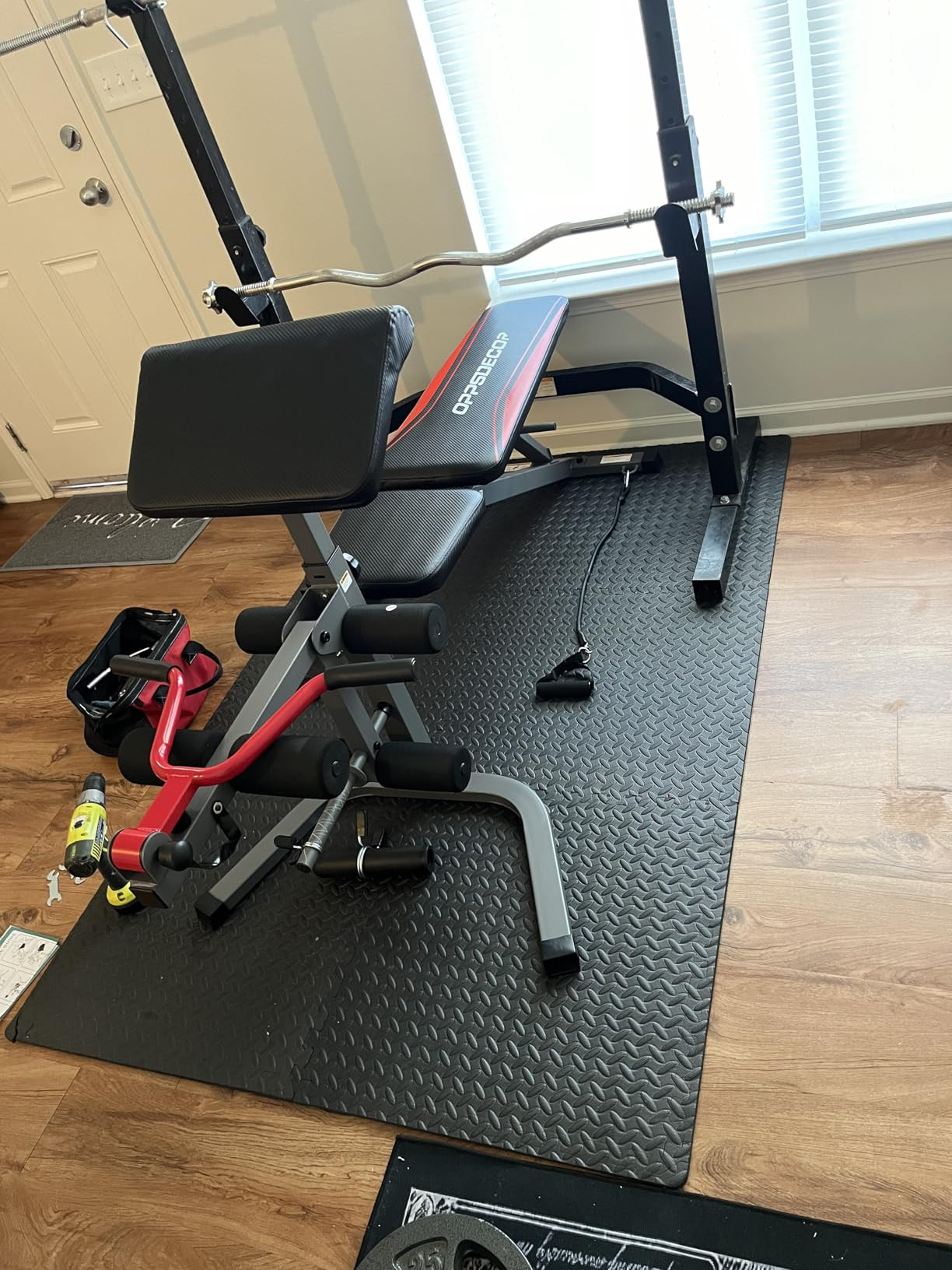 OPPSDECOR Adjustable Weight Bench Set with Leg Extension & Leg Curl, 900LBS Incline/Decline/Flat ... | Amazon (US)