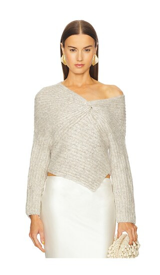 Cult Gaia Lea Knit Top in Beige. - size XL | Revolve Clothing (Global)