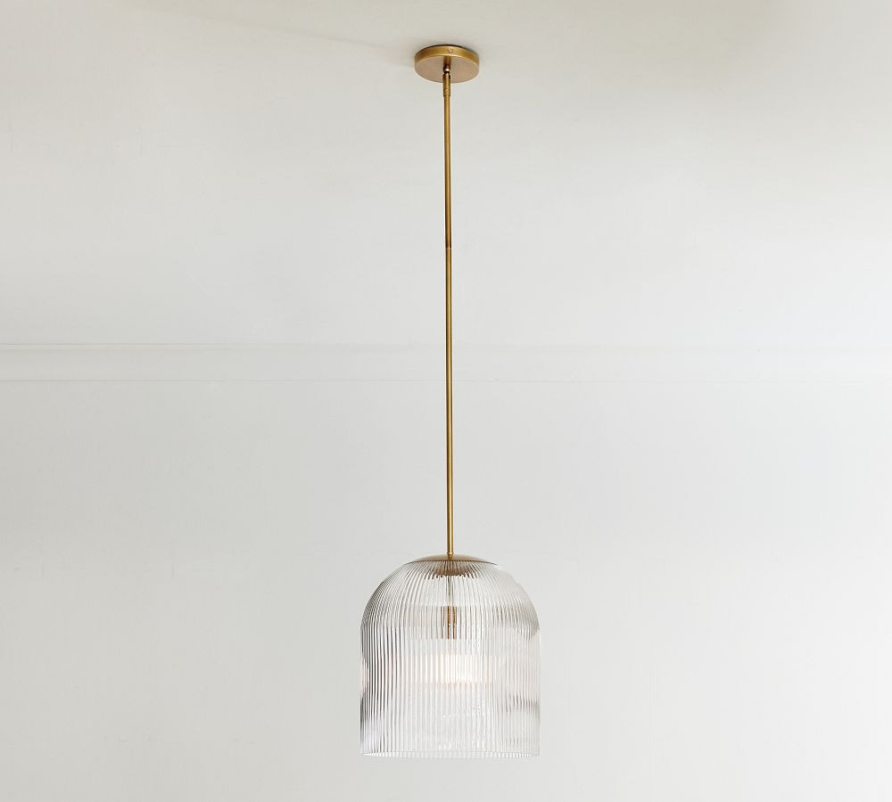 Cooper Ribbed Glass Pendant (5"-14") | Pottery Barn (US)