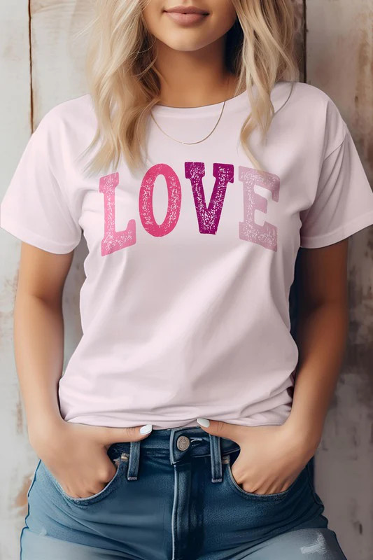 LOVE, Valentine Graphic Tee - Casual Chic Boutique | Casual Chic Boutique