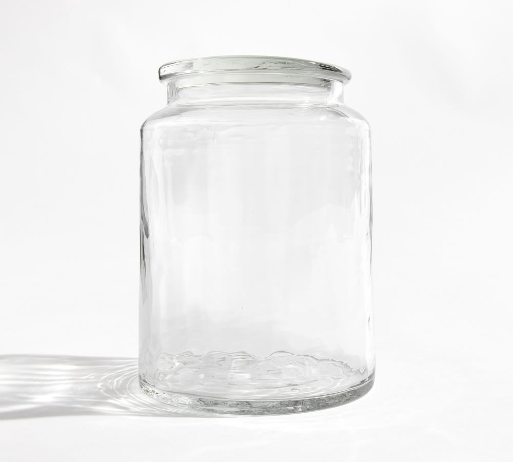 Hammered Glass Canister, Large | Pottery Barn (US)