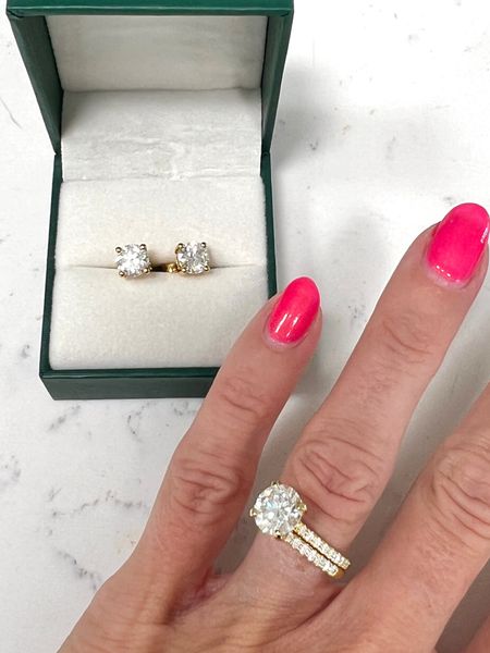 Love these faux wedding rings, band and earrings. Made of moissanite and perfect for travel. Use code TERRAB01 for a total discount of 50% off 

#LTKTravel #LTKSeasonal