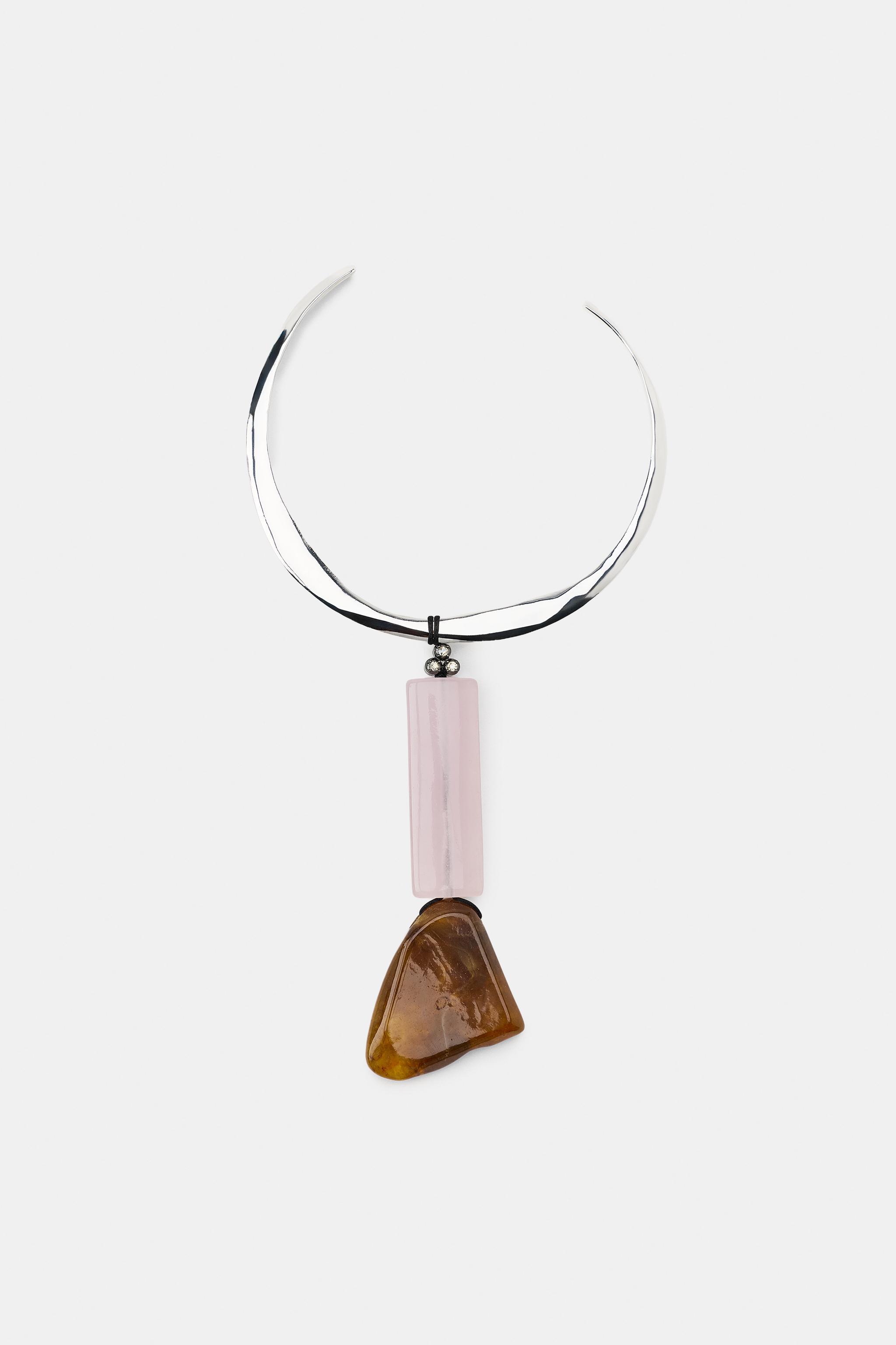 RESIN STONE CHOKER | Zara US