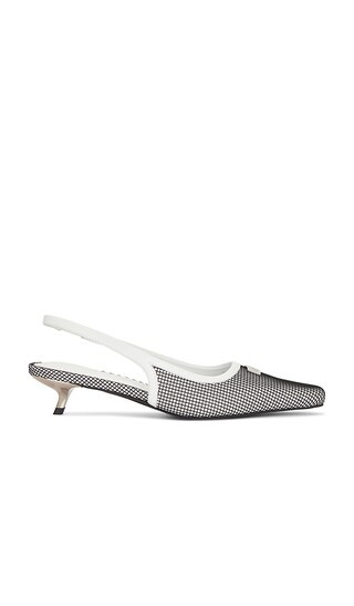 Slingbacks in White & Mesh | Revolve Clothing (Global)