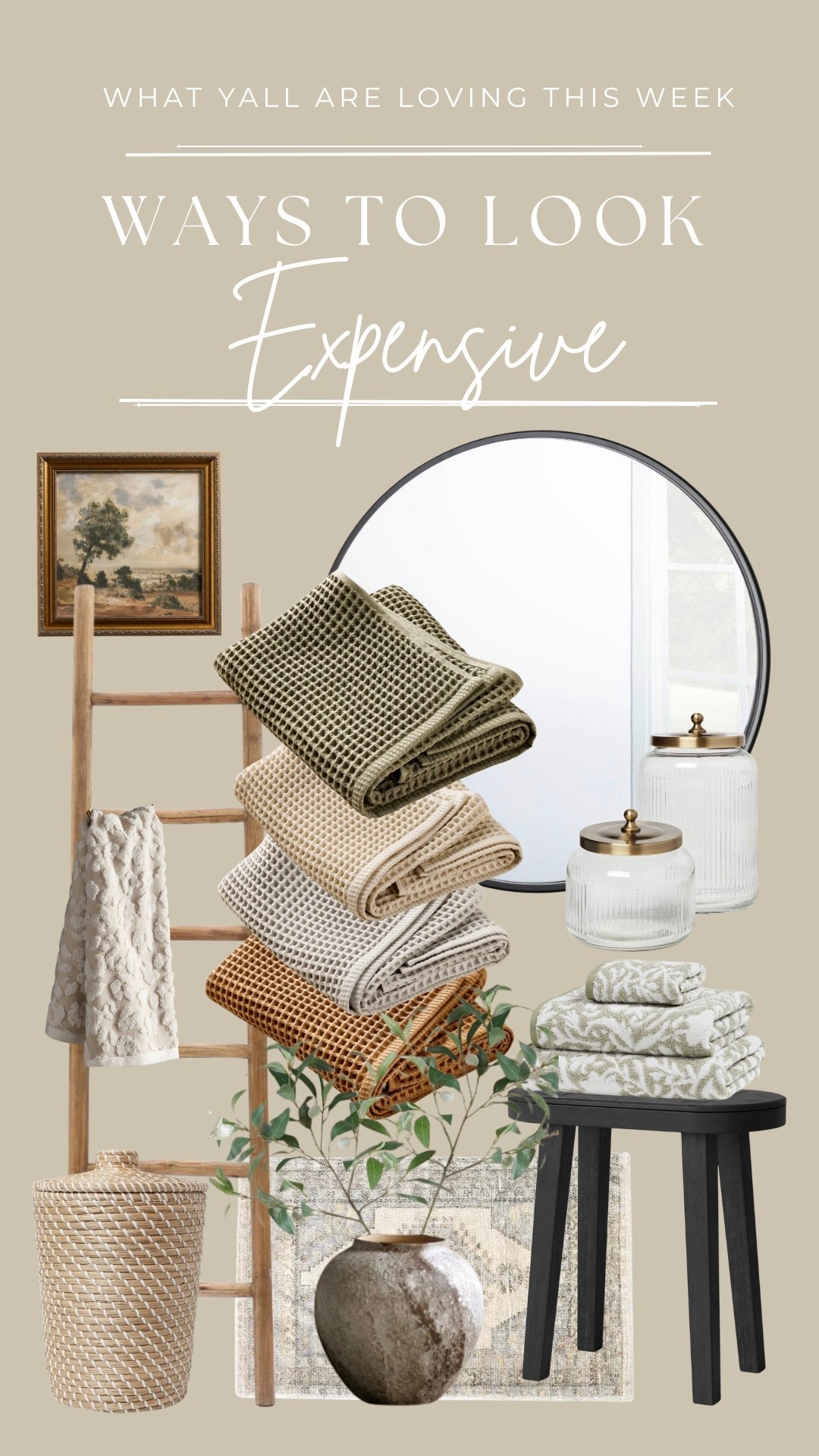Guest bathroom/ powder room refresh! Budget friendly finds that elevate the look of a powder room completely ✨


•
•
•
Spring home decor, blue and white vases, chinoiserie, French toile, framed canvas wall art, target home, Amazon finds, kitchen dining sets, faux florals, terracotta vases, living room styling, coffee table styling, entryway table, hydrangeas, guest bathroom decor, target, Amazon home

#LTKHome