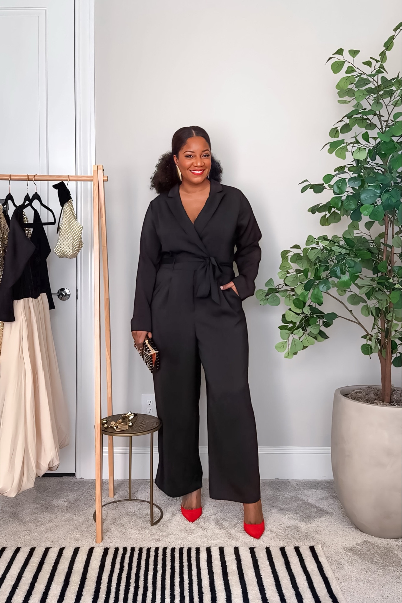 Stay sleek and sophisticated in this black jumpsuit from Target! A versatile piece that’s perfect for any festive occasion or night out!  

Black jumpsuit / NYE outfit / Target style / chic jumpsuit / elegant attire / trendy outfit / holiday fashion / red pumps / jumpsuit with sleeves

#LTKFindsUnder50 #LTKMidsize #LTKParties