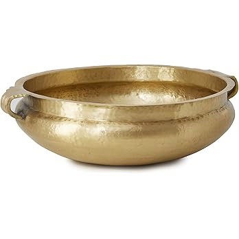 Serene Spaces Hammered Gold Handi Bowl - Decor for Living Rooms, Weddings, Restaurants, 5.25" Tal... | Amazon (US)