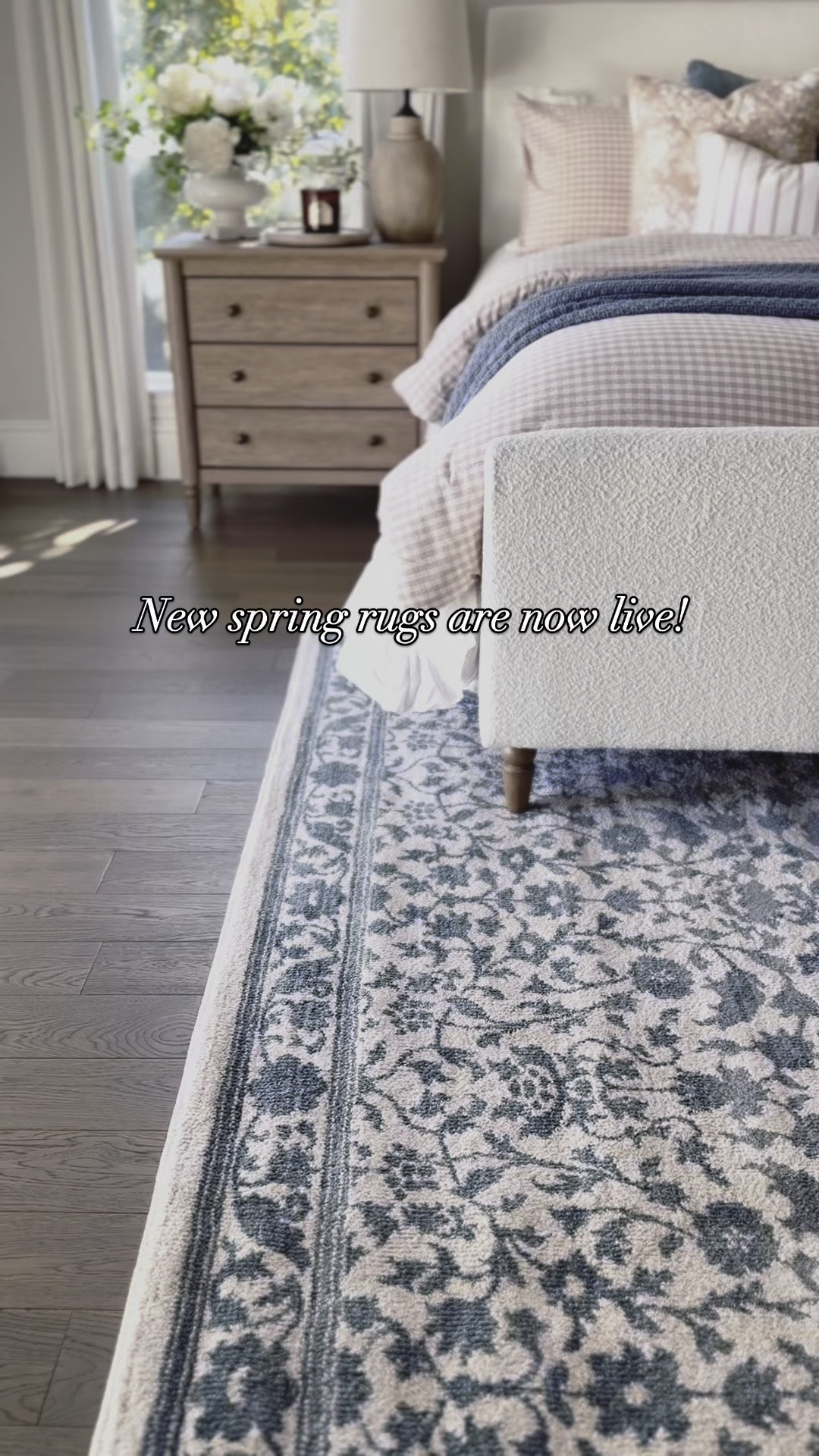 Our new blue and white Estelle rug is such a gorgeous addition to our room! 

#LTKWatchNow #LTKFindsUnder50 #LTKHome
