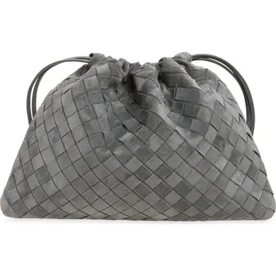 Bottega Veneta Medium Dustbag Intrecciato Suede Bag in 2588 Amber-Gold at Nordstrom | Nordstrom