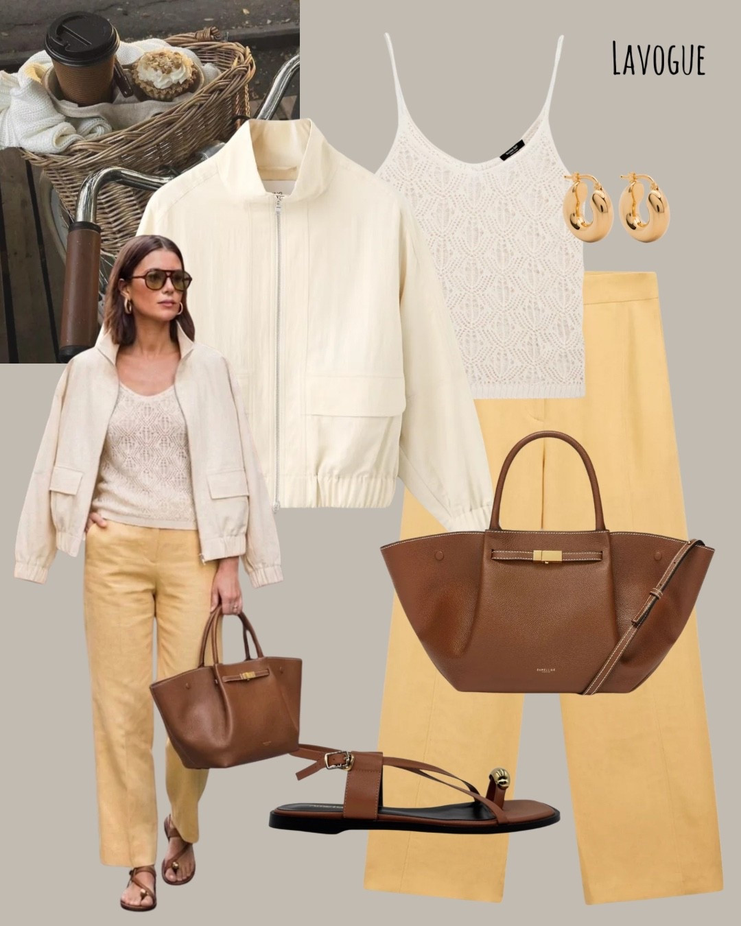 Soft spring neutrals, effortless vibe 🤍✨ Yellow linen pants + a cream knit tank, layered with a cream jacket for that polished touch. Finished with a tan handbag and easy slippers—chic without trying ☀️ 
Shop Below 👇🏼 

#LTKStyle #EffortlessChic

#LTKootd #LTKSeasonal #LTKWorkwear