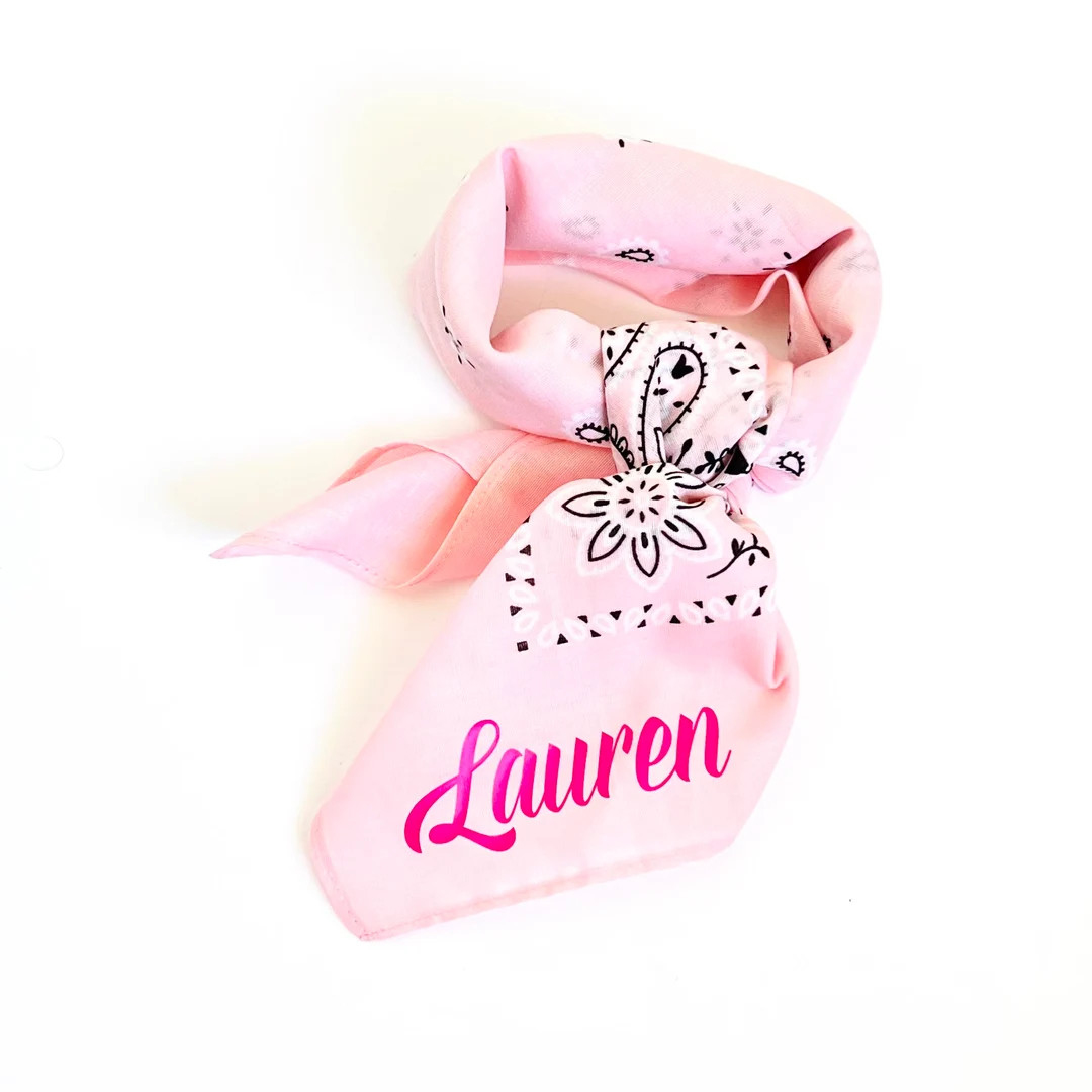 Custom Bandana's | Personalized Bachelorette Bandana's | Cowgirl Disco Western Themed party banda... | Etsy (US)