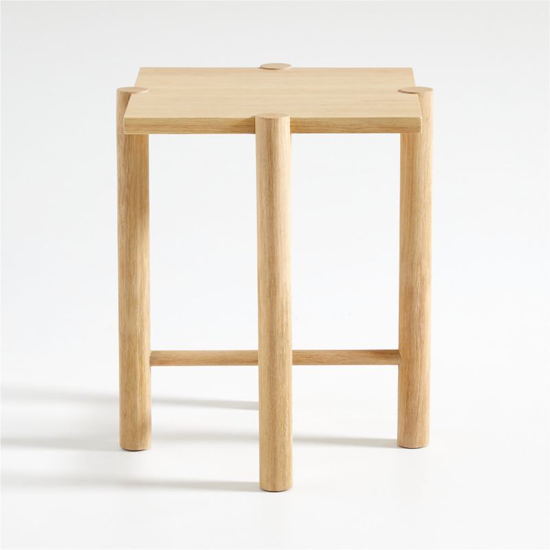 Jo Wood Square End Table | Crate and Barrel | Crate & Barrel