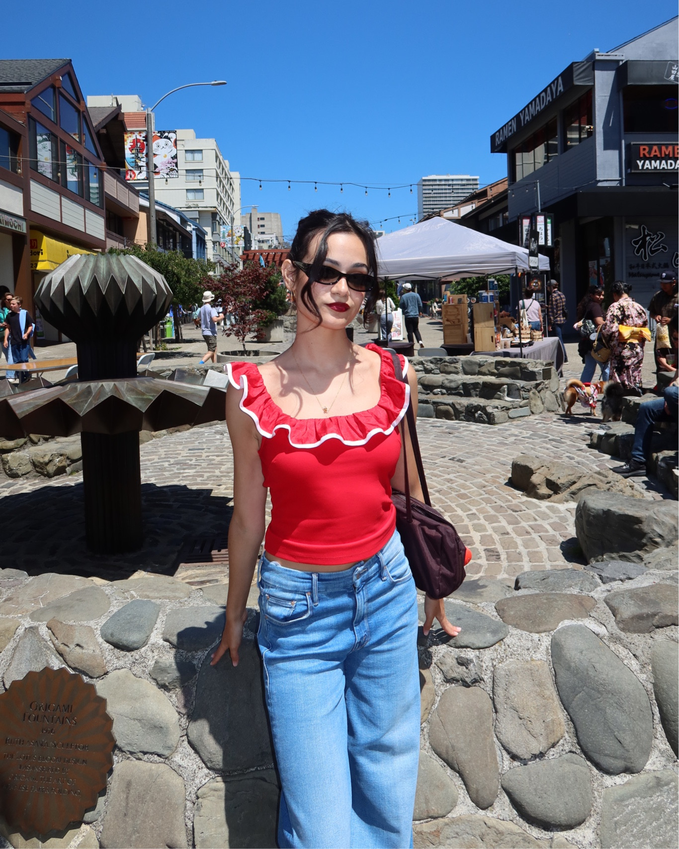 Cute red ruffle top❤️

#LTKSaleAlert #LTKSeasonal