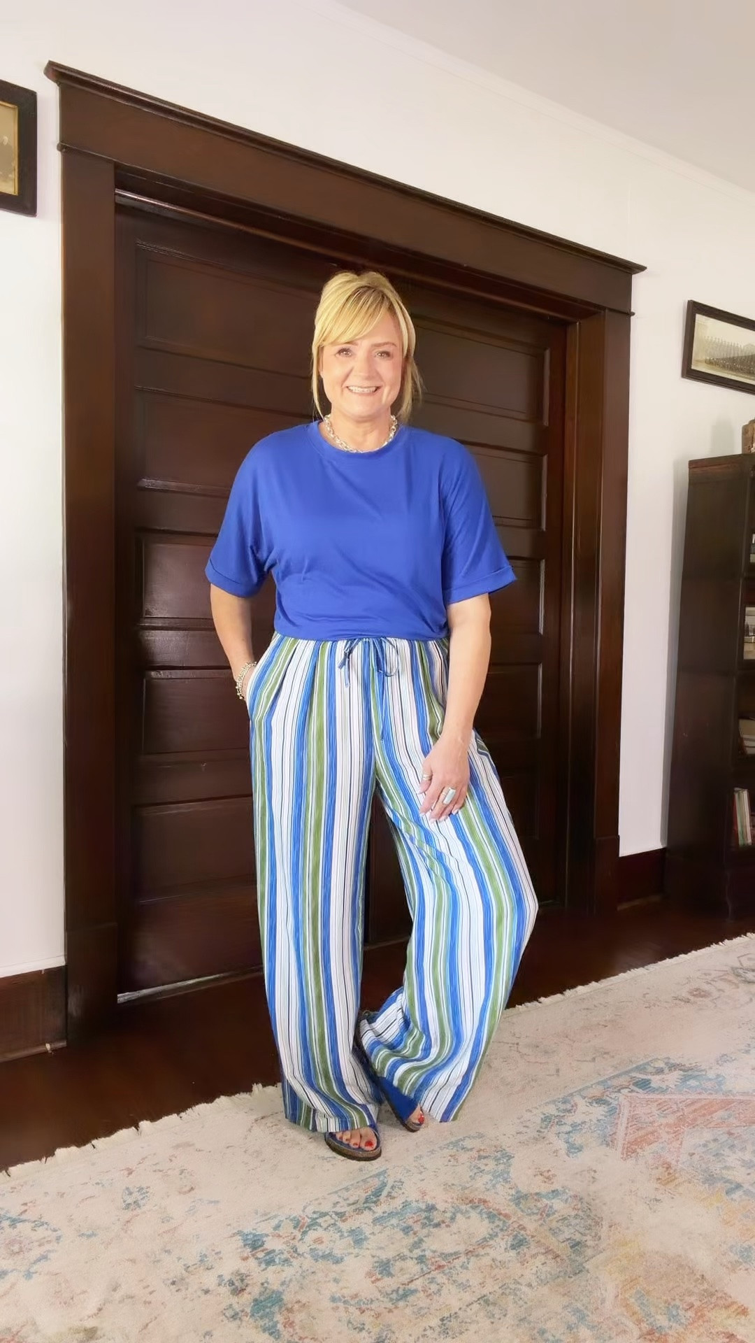 Summer OOTD 💙
T-shirt is oversized. I sized down.

#LTKootd #LTKOver40