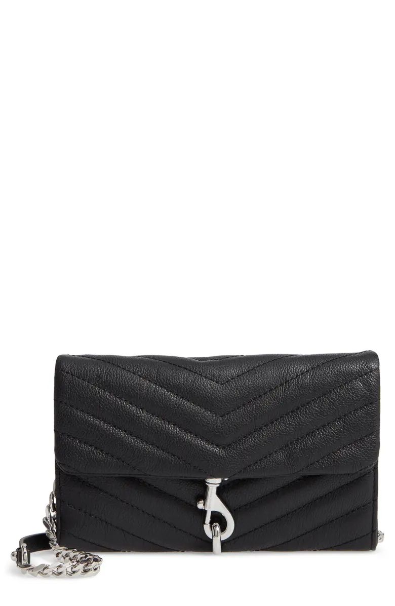 Edie Quilted Leather Crossbody Wallet | Nordstrom