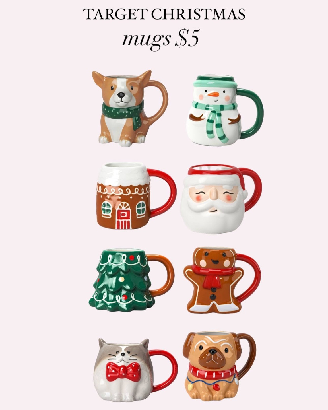 Targets $5.00 Christmas Mugs! 

#LTKSeasonal #LTKhome #LTKHoliday