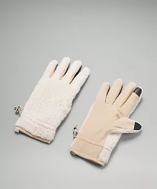 Women's Textured Fleece Gloves Tech | lululemon (CA)
