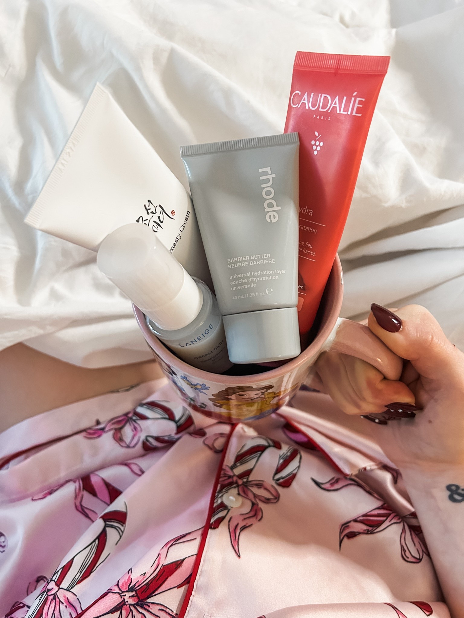 Skincare routine 
Gifts for her 
Holiday silk pajamas 
Caudalie 
Beauty of Joseon
Press-on nails
Laneige
Rhode
Selfcare #LTKGiftGuide 

#LTKselfcare #LTKBeauty