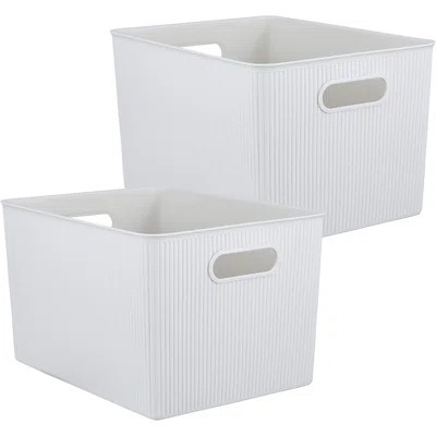 Ribbed Plastic Basket | Wayfair North America