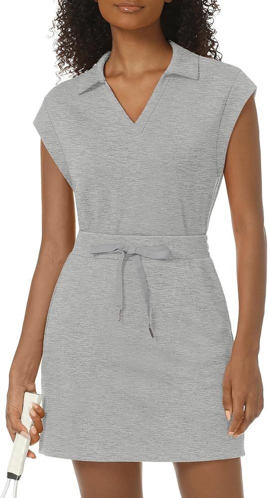 Womens Two Piece Skirt Sets Tennis Outfits Casual Cap Sleeve Lapel Shirt Summer Athletic Sport Sh... | Amazon (US)