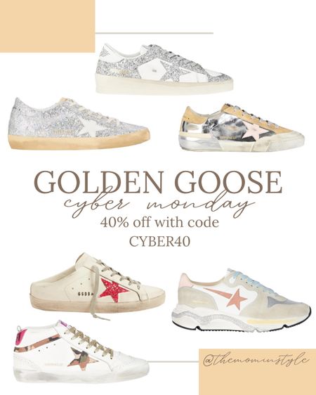 Golden Goose Sale - Cyber Monday Sale - Golden Goose - Golden Goose 40% Off 

#LTKCyberweek #LTKGiftGuide #LTKsalealert