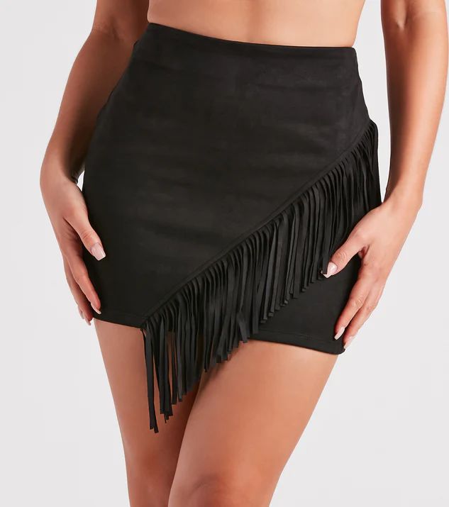 Cowgirl-Chic Fringe Mini Skirt | Windsor Stores