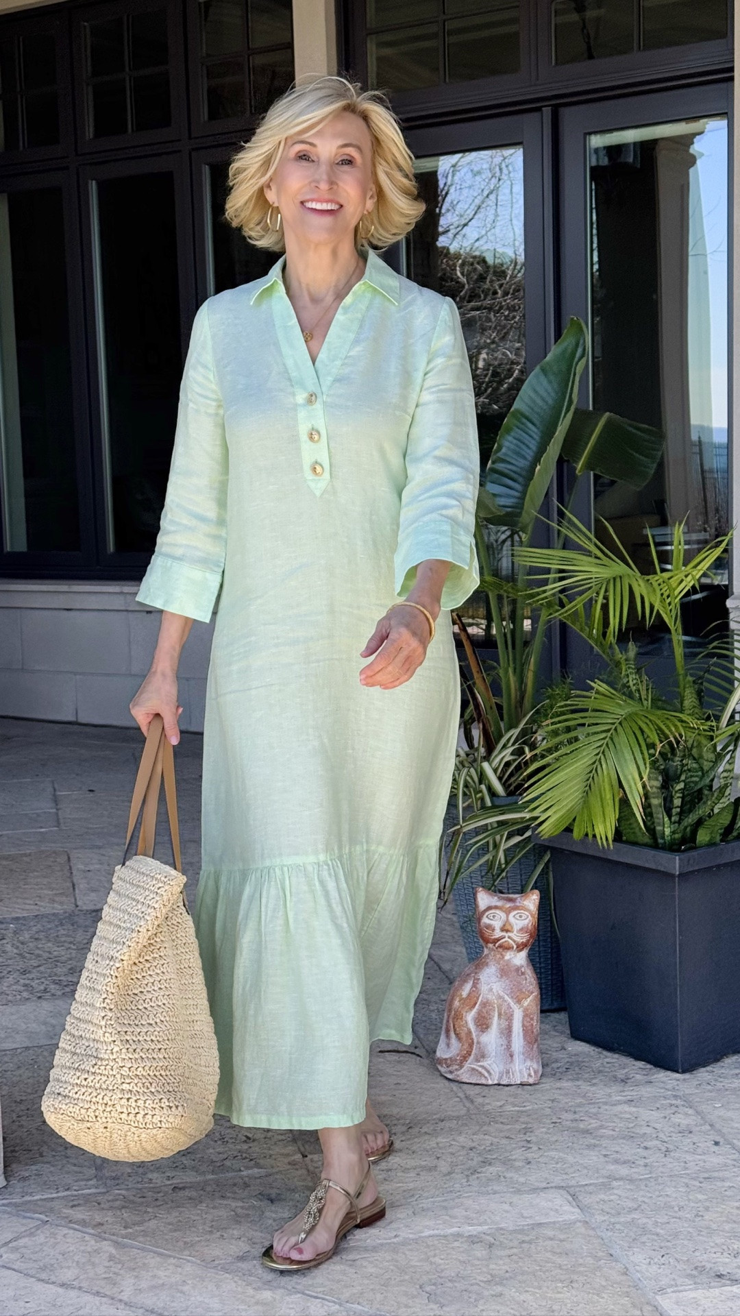 Feeling a little extra bright today in this apple green Lilly Pulitzer dress 🌿💚

The 3/4 sleeves and easy long silhouette make it such a comfortable, throw-on-and-go kind of piece, but the colour does all the talking. It’s one of those dresses that instantly lifts your mood the second you put it on.

Perfect for a day out, a lunch date, or just adding a bit of colour to an otherwise ordinary day ✨

#LTKootd #LTKSeasonal #LTKOver40