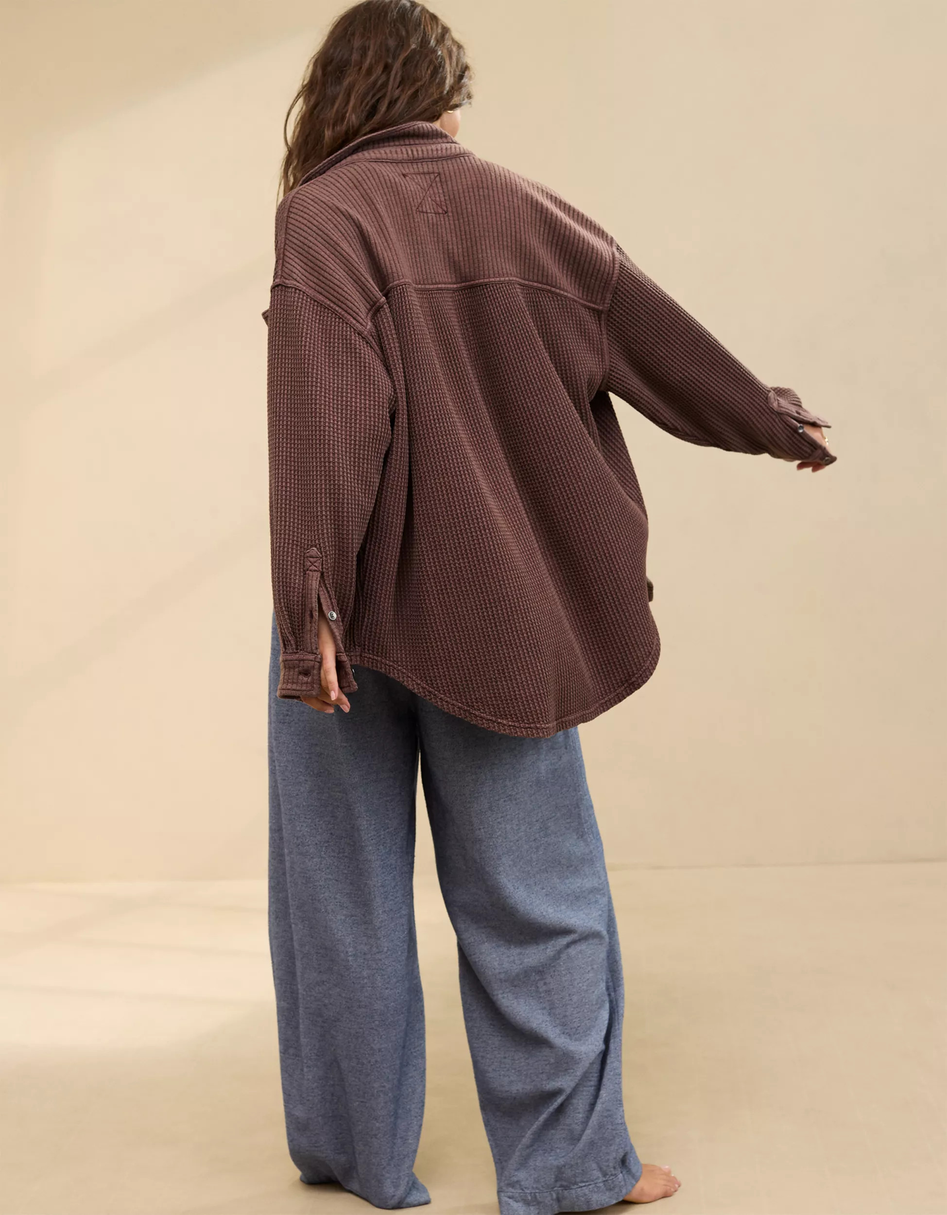 Aerie Anytime Fave Waffle Shirt | Aerie