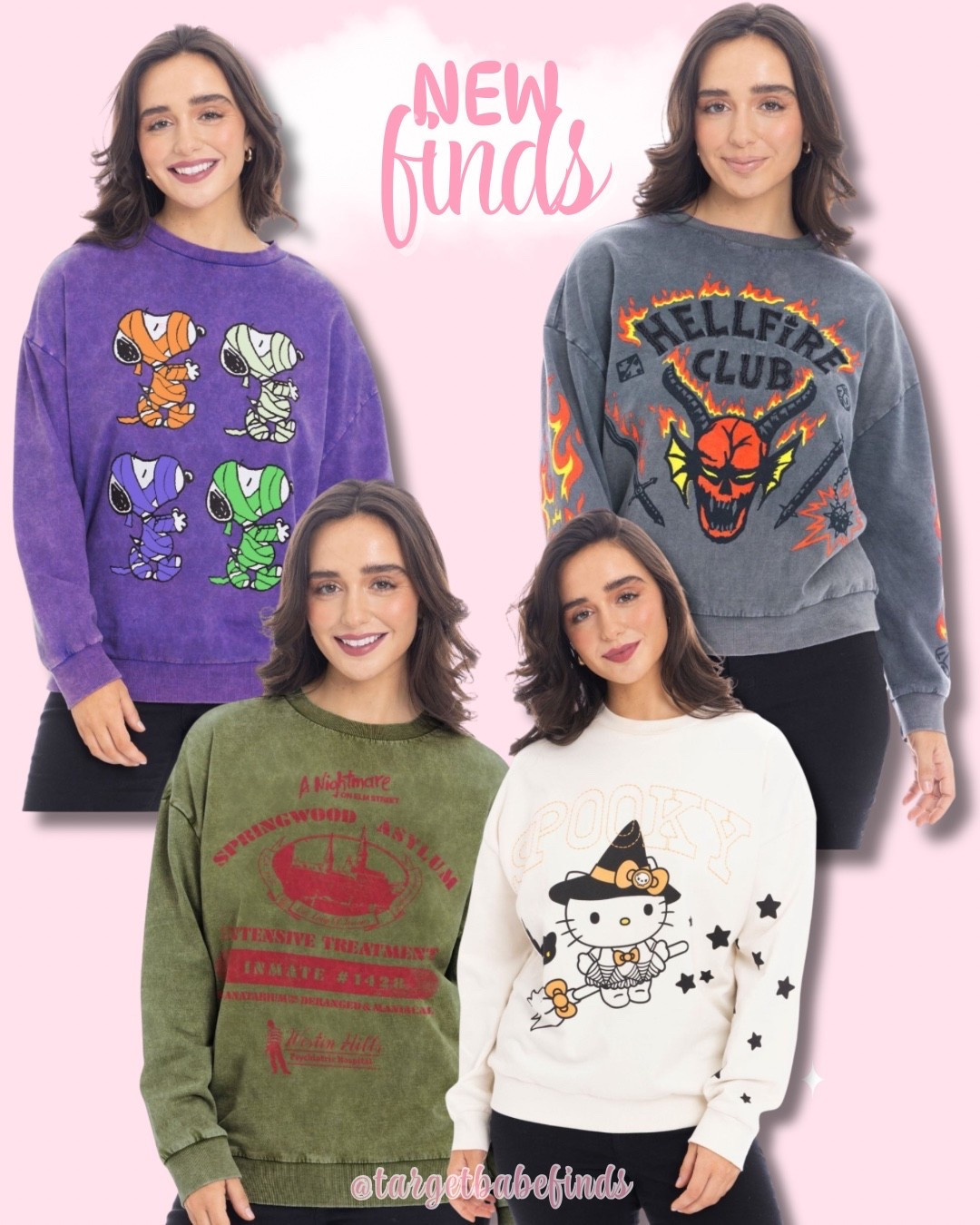 Women’s Halloween Character Sweatshirts 

#LTKFindsUnder50 #LTKSeasonal #LTKStyleTip