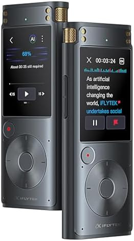 iFLYTEK Offline Voice Recorder with Playback, Secure Digital Recorder with AI Transcription, 5-La... | Amazon (US)