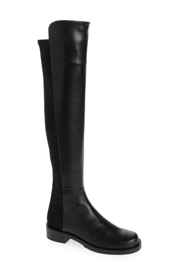 Stuart Weitzman 5050 Bold Over the Knee Boot in Black Smooth Calf: at Nordstrom Rack | Nordstrom Rack