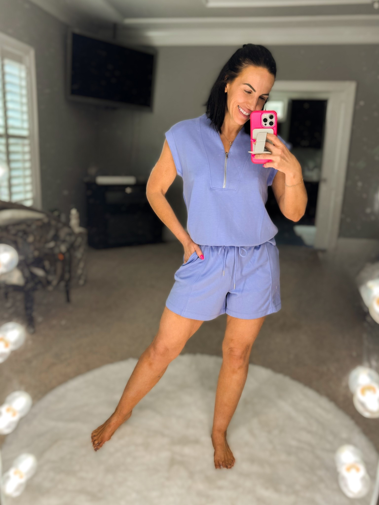 Perfect set in the perfect color for spring! Super soft and comes in several colors. Wearing a S top and XS bottoms. Only $35!

#LTKOver40 #LTKFindsUnder50 #LTKStyleTip