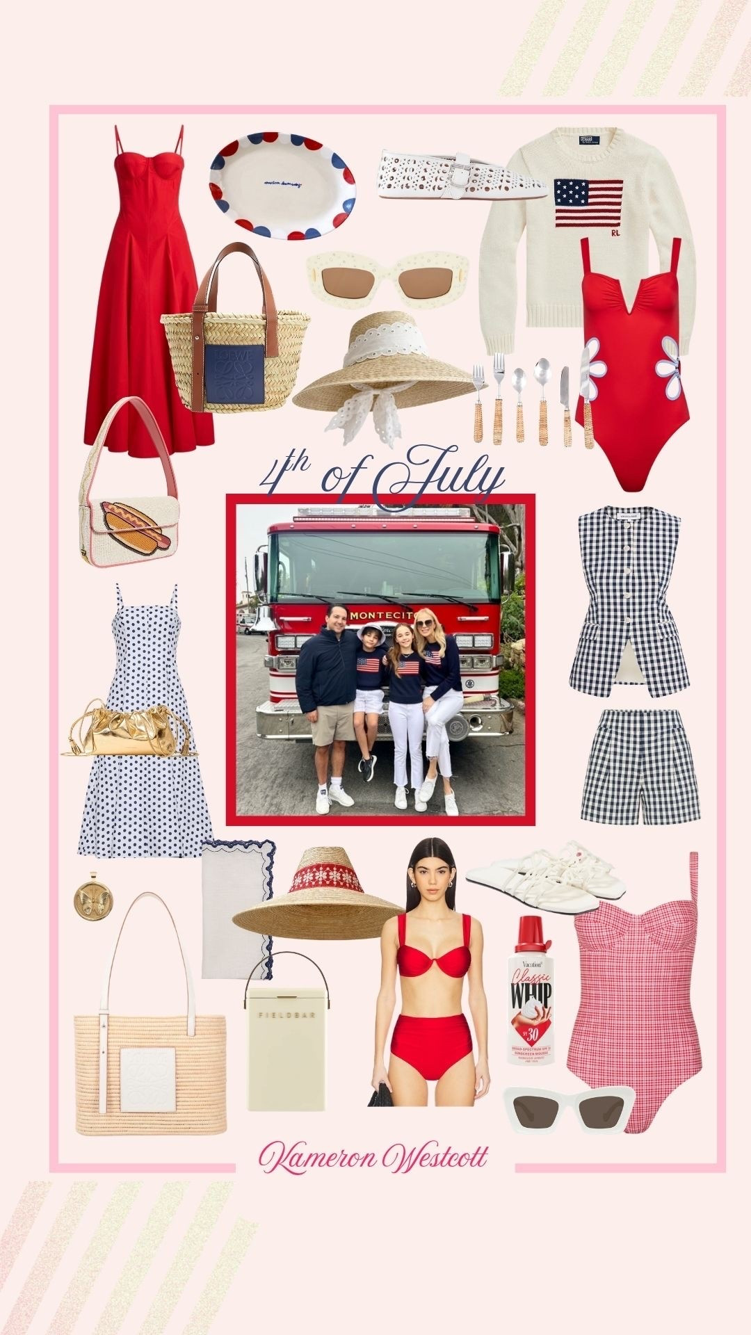 4th of July Edit 🇺🇸 So many cute gingham looks, swimsuits, classic dresses, sun hats of course, and all the accessories to wear for Fourth of July and beyond.

#LTKsummer
