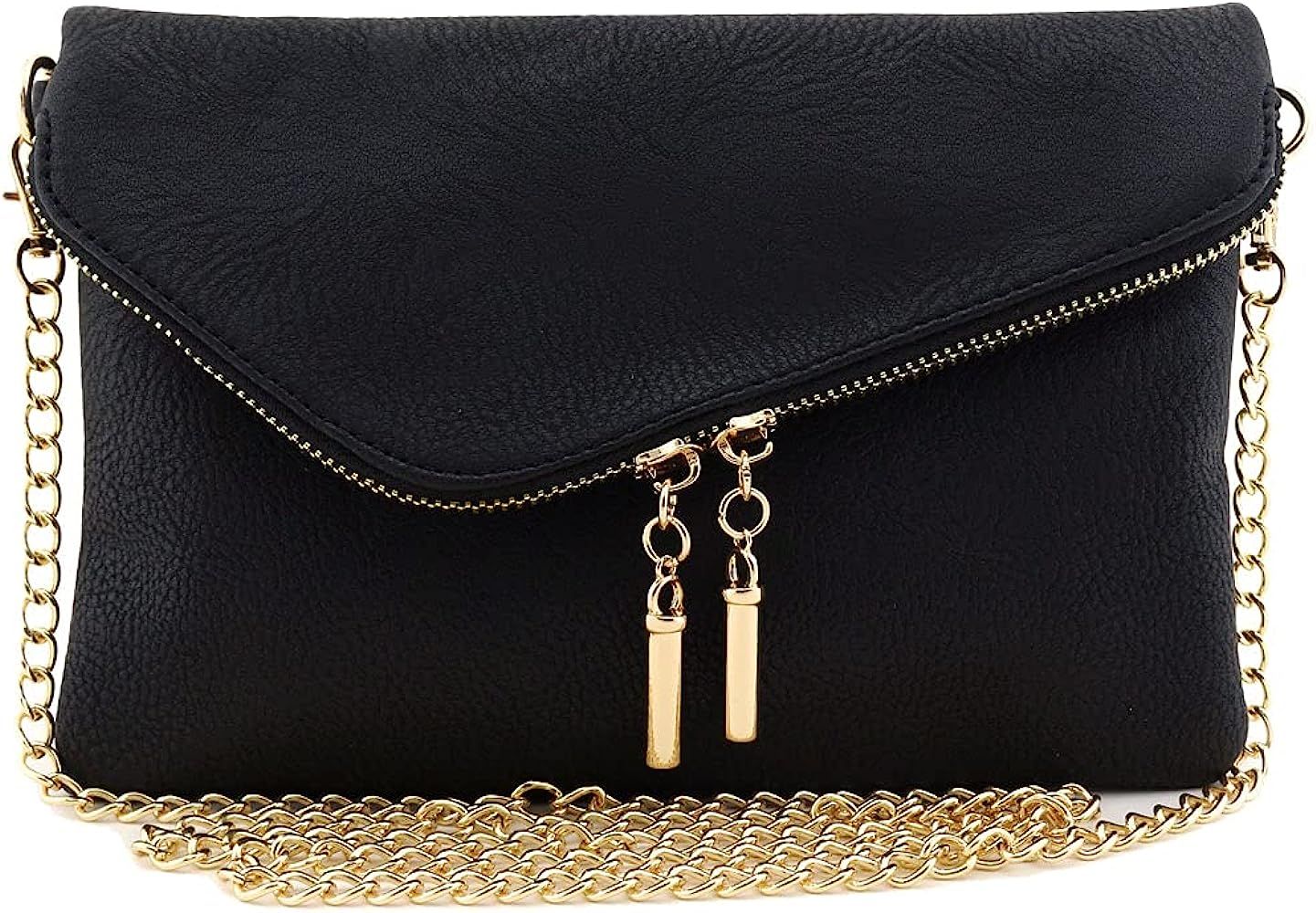 Envelope Wristlet Clutch Crossbody Bag with Chain Strap | Amazon (US)