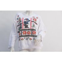 Vintage 90S Ugly Christmas Sweatshirt Retro Holiday Sweater Boho | Etsy (US)
