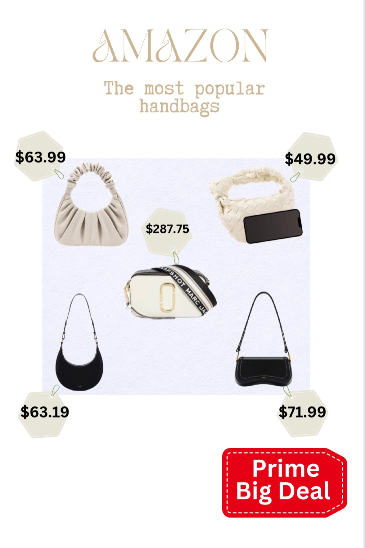 Most popular handbags from Amazon. 





Fall Outfits
Halloween
Fall Wedding Guest
jeans
Fall Decor
Family Photos
Boots
Halloween Decor
Maternity
Coffee Table

#LTKxPrime #LTKHoliday #LTKHolidaySale