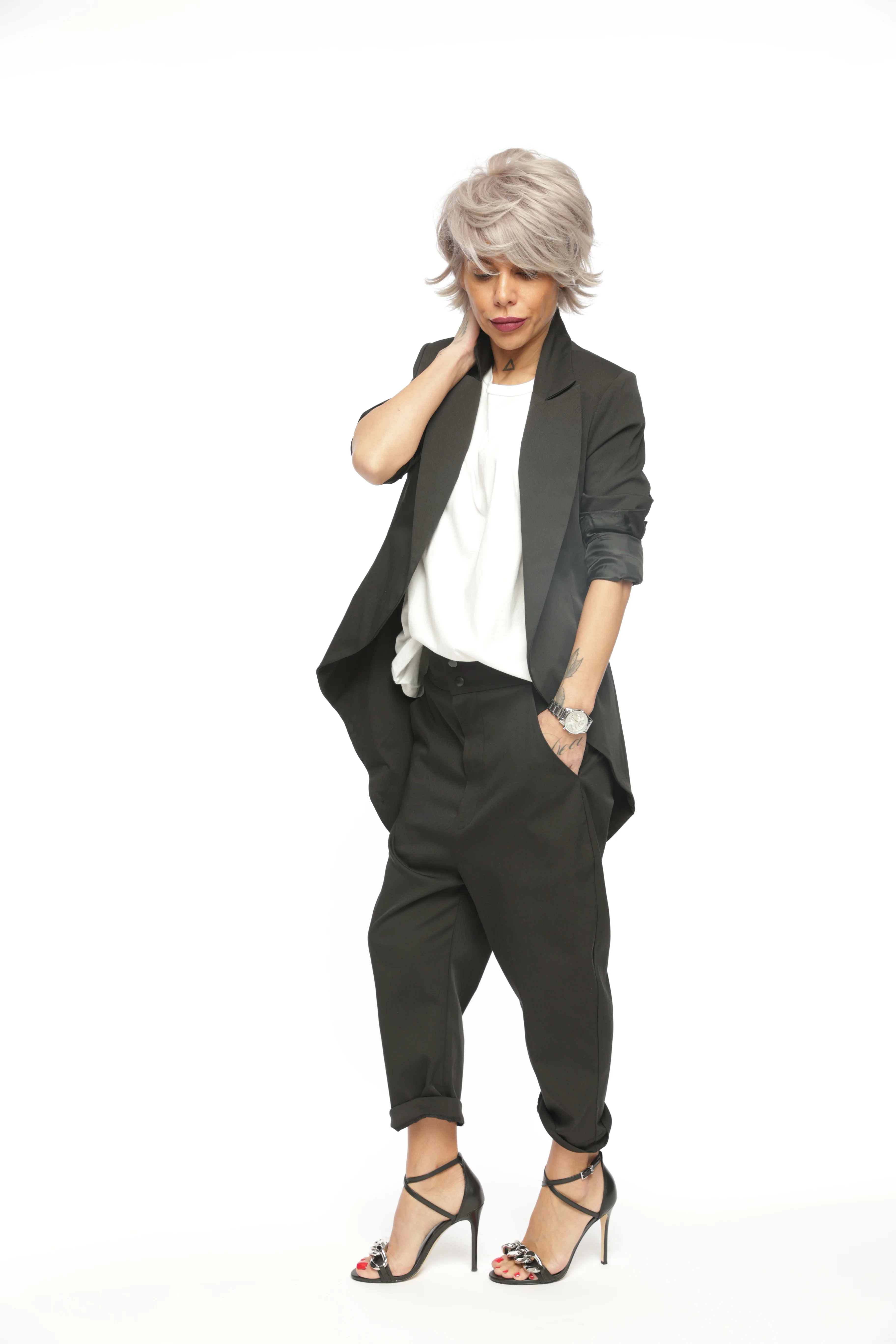 Slim-Fit Blazer Jacket with Long Back | Clothes by Locker Room