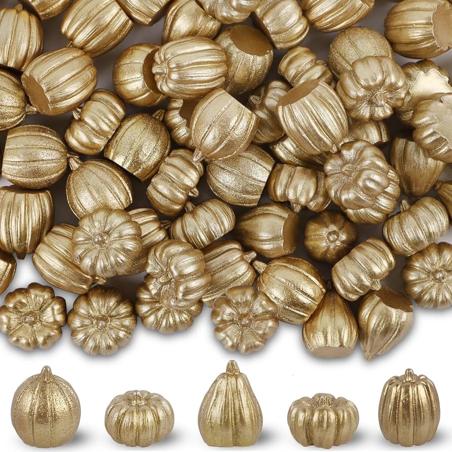 winemana Mini Pumpkins Fall Decorations- 80 Pack Small Fake Pumpkins for Decorating, Thanksgiving... | Amazon (US)