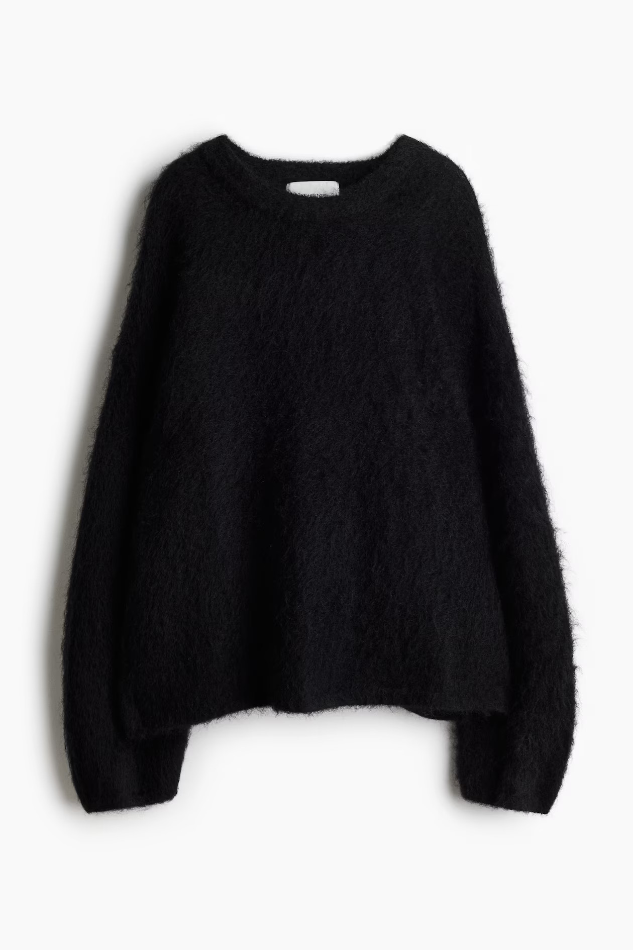 Oversized mohair-blend jumper - Black - Ladies | H&M GB | H&M (UK, MY, IN, SG, PH, TW, HK)