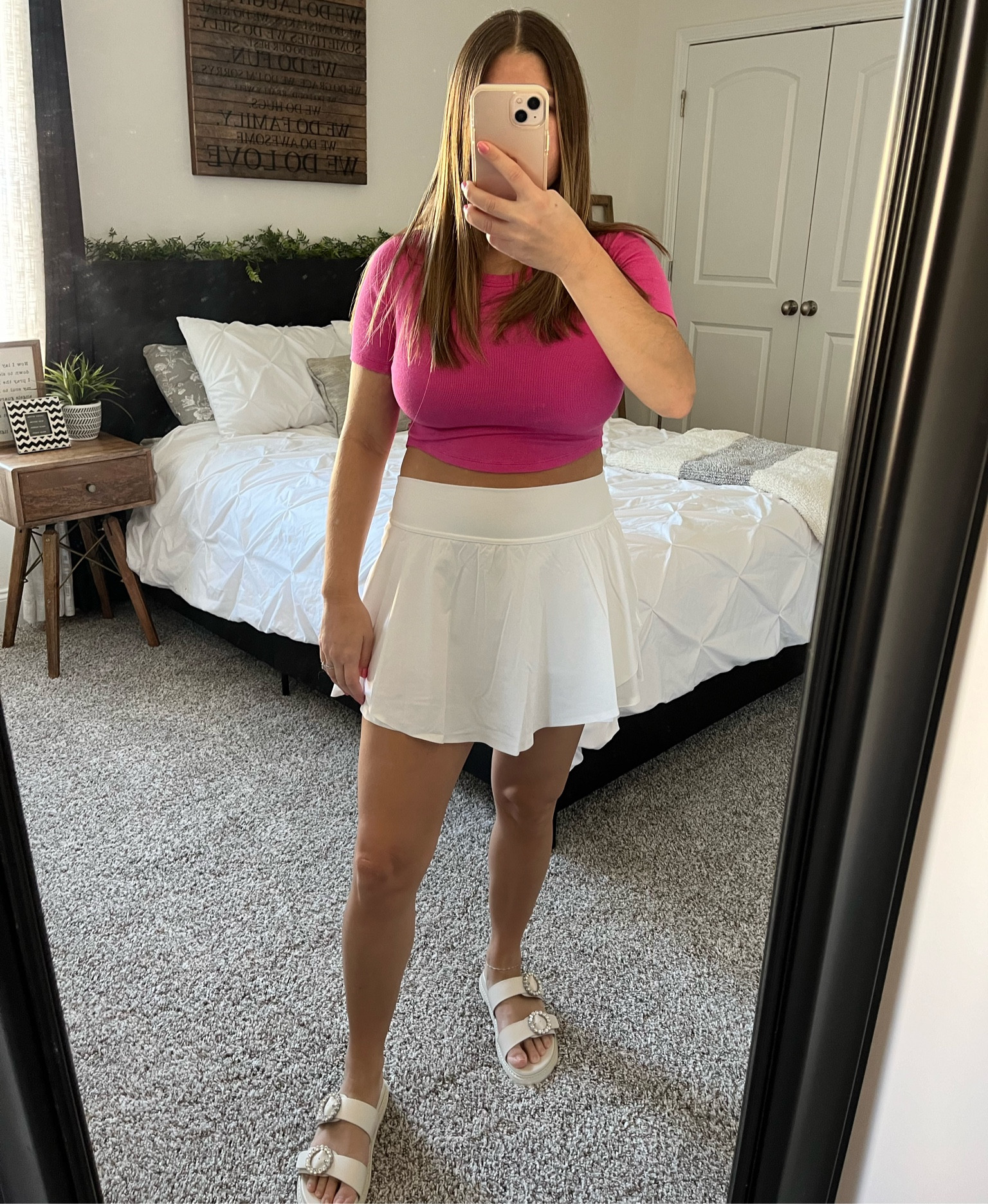 Lululemon crop top! Lululemon dupe skirt! Tennis skirt! Athletic outfit! 

#LTKfitness #LTKfindsunder50 #LTKsalealert