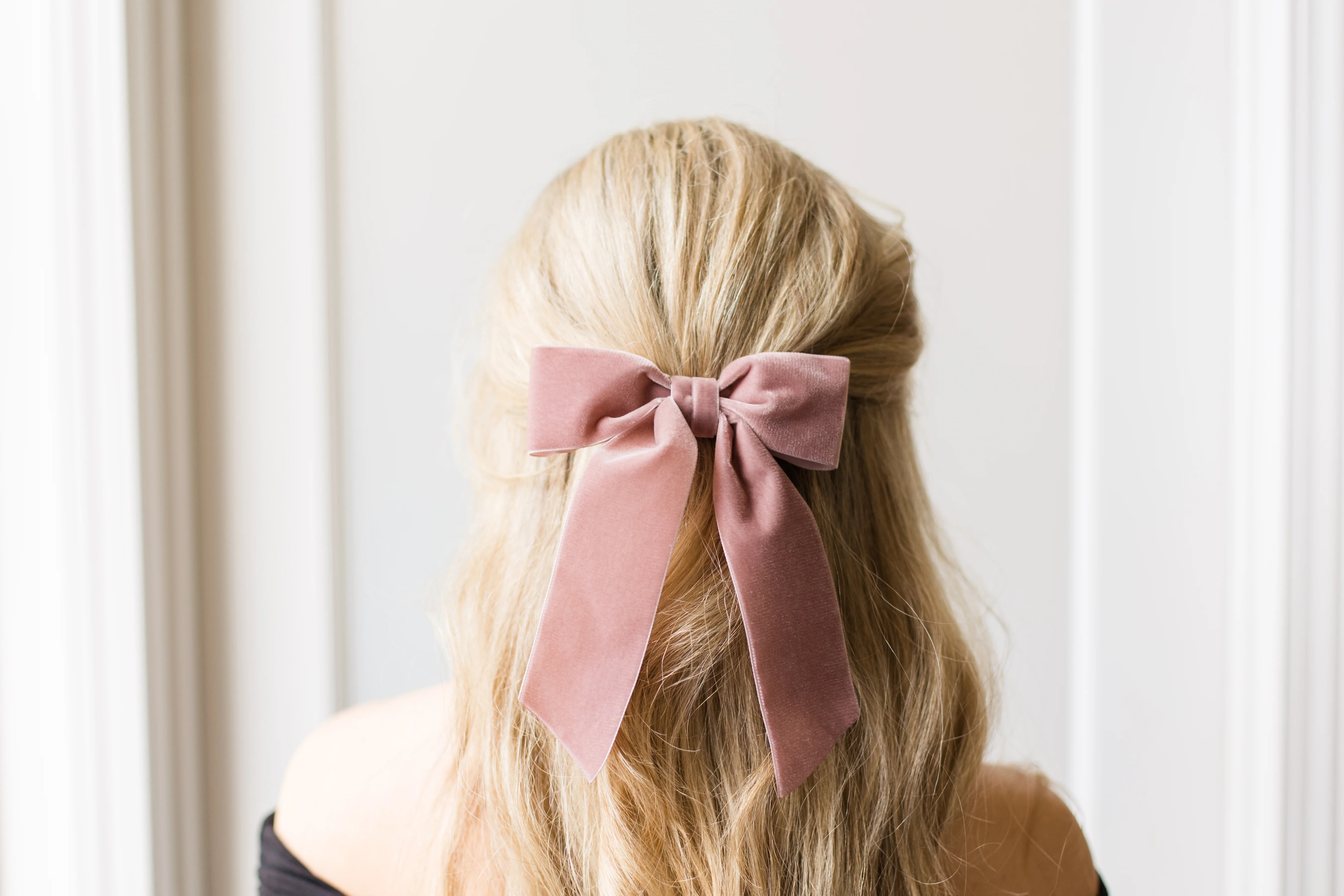 Bailee Velvet Bow | Grace & Grandeur Bow Company