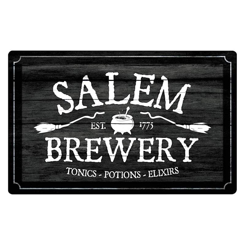 Salem Brewery Metal Halloween Sign, 17x11 | At Home