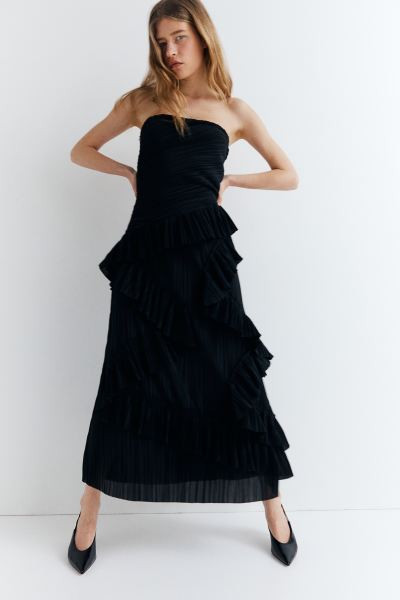 Ruffle-trimmed Bandeau Dress | H&M (US + CA)