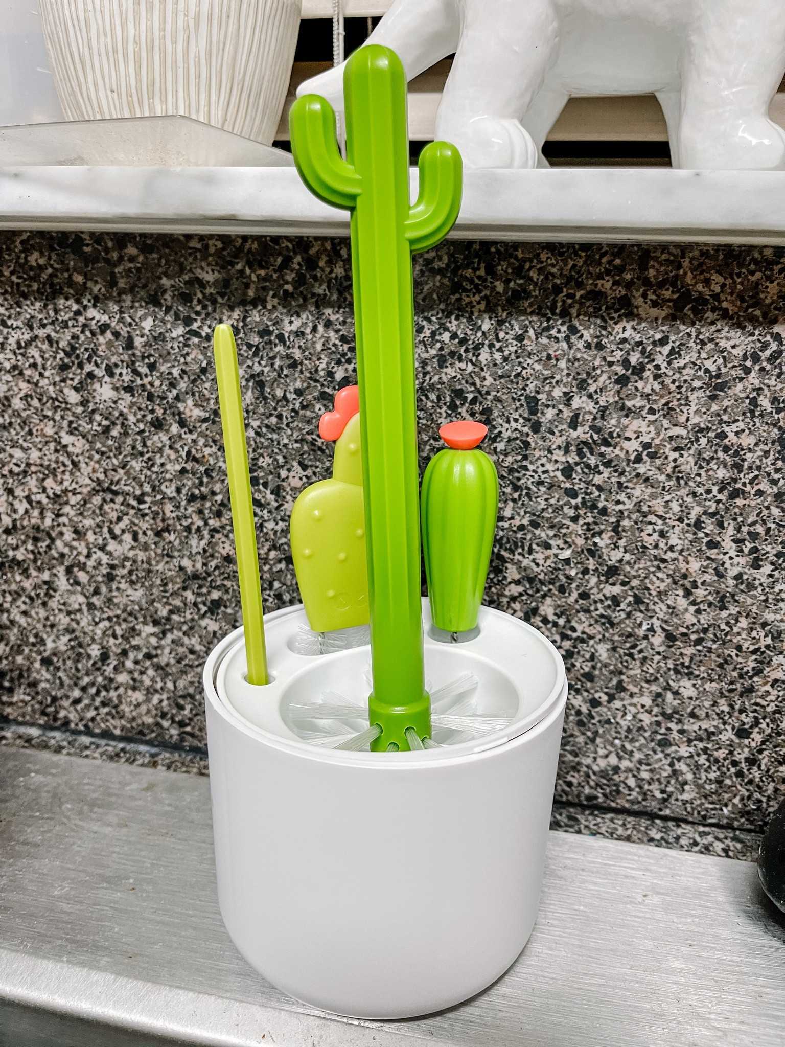 Cleaning pump parts and bottles is not always fun, but cleaning with a cute brush set makes it more fun! The Boon Cacti Bottle Cleaning Brush Set is a fun set to have for yourself or to give as a baby shower gift  

#LTKbaby #LTKbump #LTKGiftGuide