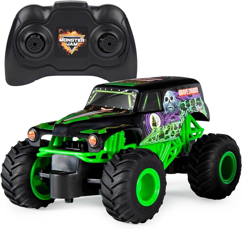 Monster Jam, Official Grave Digger Remote Control Monster Truck, 1:24 Scale, 2.4 GHz, Kids Toys f... | Amazon (US)