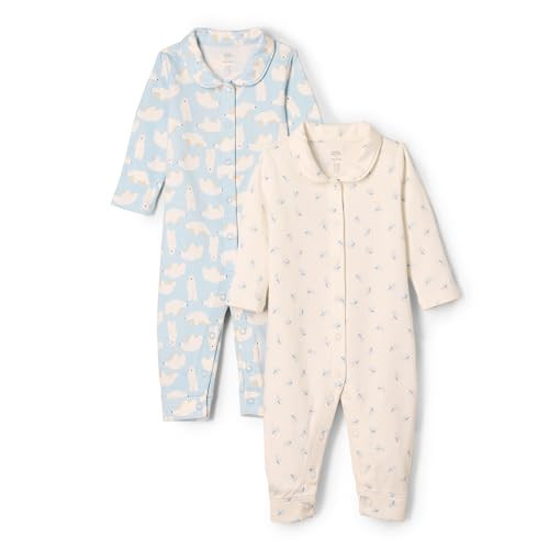 Amazon Essentials x Sofia Grainge Unisex Babies' Cotton Footless Sleepsuit, Pack of 2 | Amazon (US)